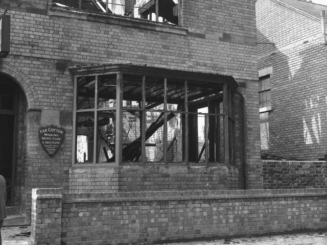July 23, 1959, fire at Far Cotton WMC, Northampton. It opened in 1907