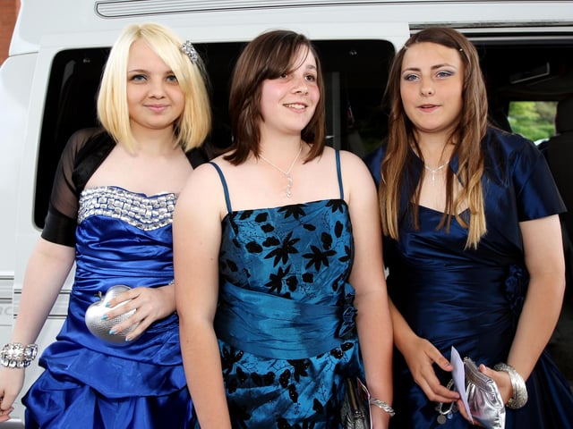 Students arriving for Prom from Malcolm Arnold Academy School at the Hilton Northampton in 2011