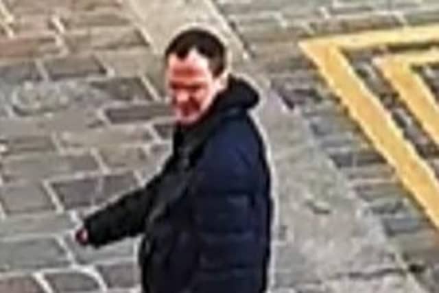 Police want to speak to the man in the image.