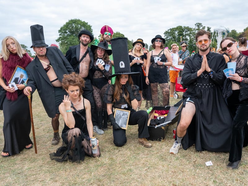 Festival goers taking part in the annual Shambala Carnival. This year’s theme was ‘Pun Intended'. Photo by David Jackson.