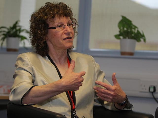 Northampton - Weston Favell School - new head Betty Hasler talks about the school's progress after being put into special measures. Pictured in 2010