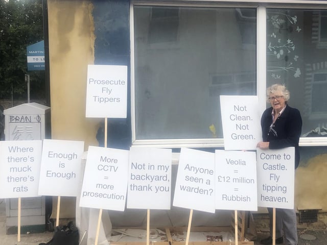 Councillor Stone said: "Cleared one day. Fly tipped the next."