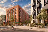 An exclusive computer generated image shows what the site could look like once completed. This is looking at the development from Wellington Street.