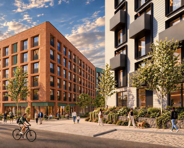 An exclusive computer generated image shows what the site could look like once completed. This is looking at the development from Wellington Street.