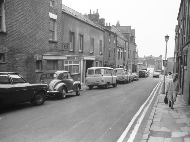 Wellington Street, looking down towards Abington Street, Northampton town centre, June 17, 1971