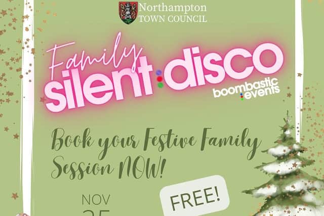 A silent disco tent will be set up at the Northampton Christmas light switch on.