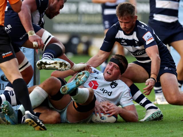 Alex Coles saw a try ruled out at Bristol (photo by David Rogers/Getty Images)