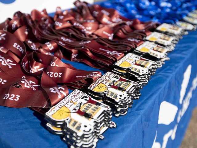 Hundreds of runners took part in the race on Sunday June 25, which started and finished at Sixfields stadium.