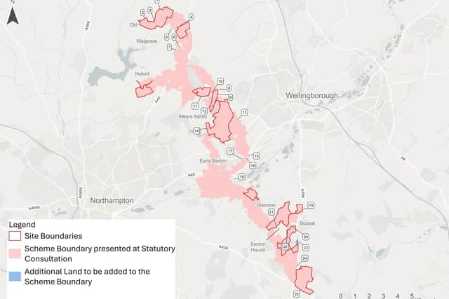 The solar farm plans spread across nine sites, many of which in close proximity to north Northamptonshire villages Credit: Green Hill Solar Farm