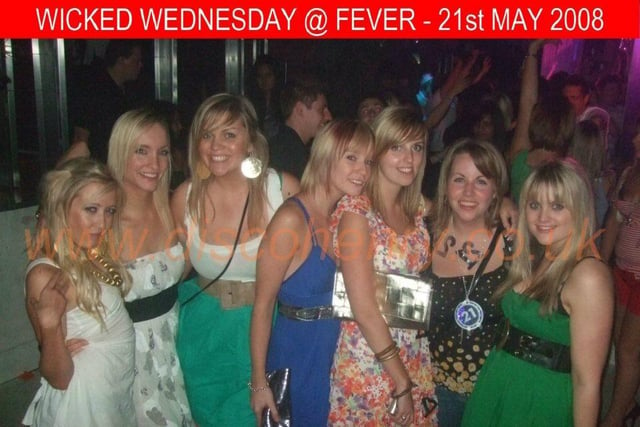 Nostalgic pictures from a Wednesday night out at Fever