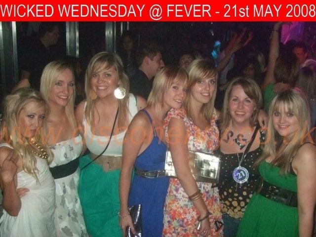 Nostalgic pictures from a Wednesday night out at Fever