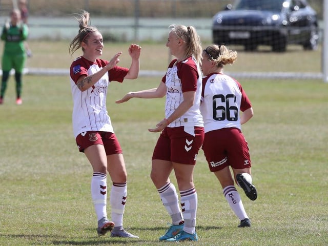 Bianca Luttman's free-kick went all the way in to halve the deficit.