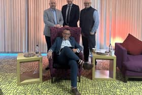 The hotel's 'dragons' - Chris Langsford, James Simpson, Daniel Owens and Simon Smith
