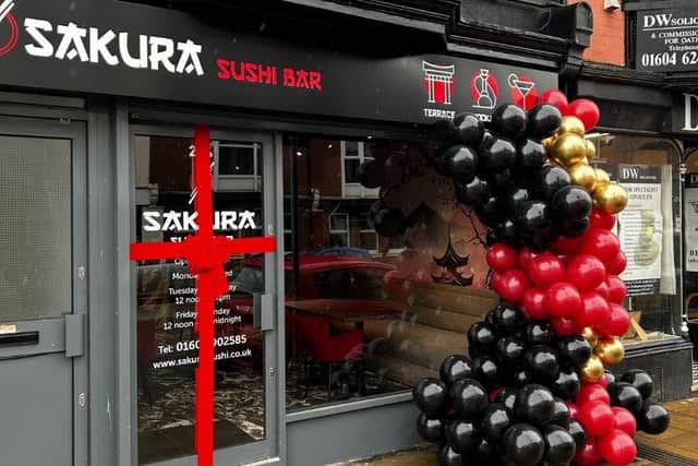 Sakura Sushi Bar's building, which was a former barber shop, had a full refurbishment over five months and now boasts a “stylish interior”.