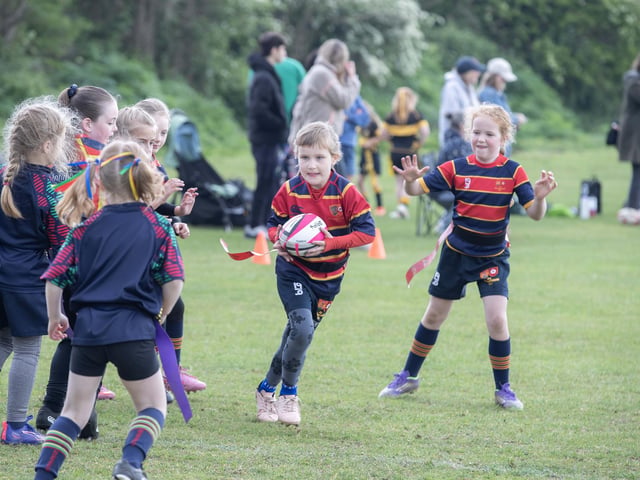 Under 7s girls rugby festival at Northampton Old Scouts on Sunday May 3