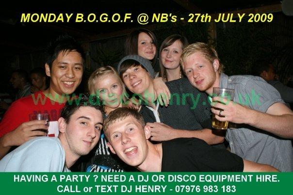 A BOGOF night out at Rev's and NB's in Bridge Street back in July 2009