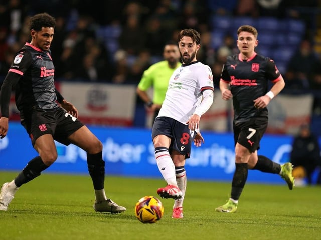 Recalled to the team after missing out at Wycombe and quickly made an impact, breaking Bolton's back line with a good run in the build up to the leveller. He had quite an attacking role but there was a lack of quality when chasing a second equaliser... 6
