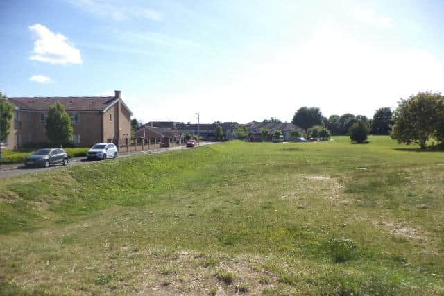 The site where Brackley Town Council wants to build a modern skate park, alongside homes where over 100 elderly people live