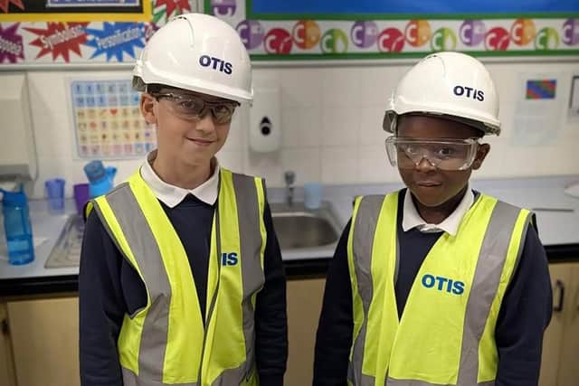 Caroline Chisholm School welcomed the UK launch of Otis' Little Engineers initiative
