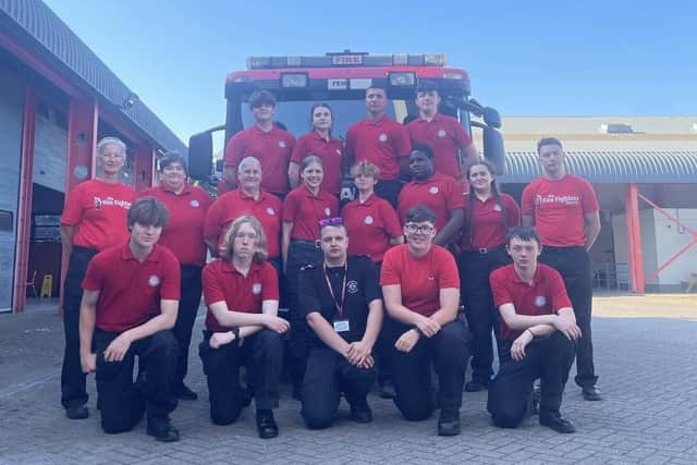 The Northamptonshire Fire Cadets. Picture: Northamptonshire Fire and Rescue Service