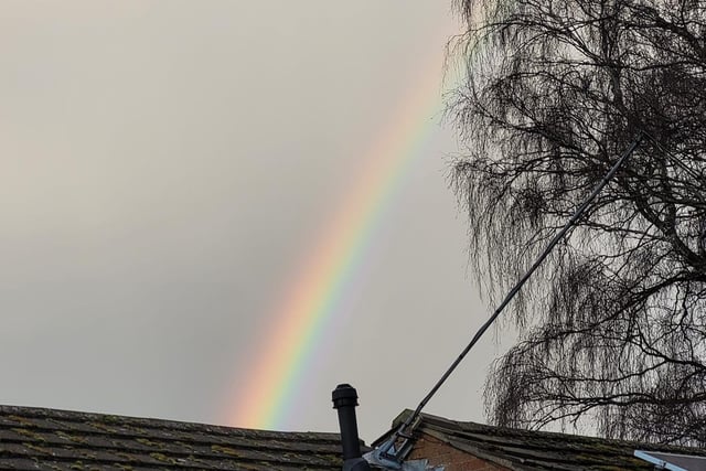 Clear colours in this rainbow picture.