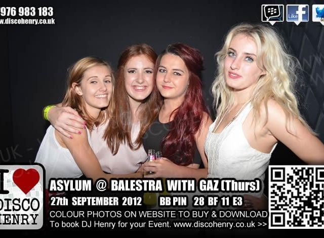 Nostalgic pictures from a 2012 night out at Balestra
