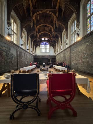 Henry 8th had this view from his Great Hall seat at Hampton Court Palace, centuries ago.
