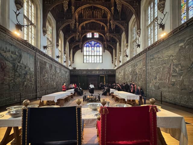 Henry 8th had this view from his Great Hall seat at Hampton Court Palace, centuries ago.