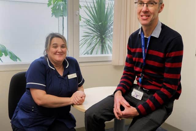 Dr Paul Slater, and Louise Foulsham-Mcfall, will be looking to help patients manage their fears..