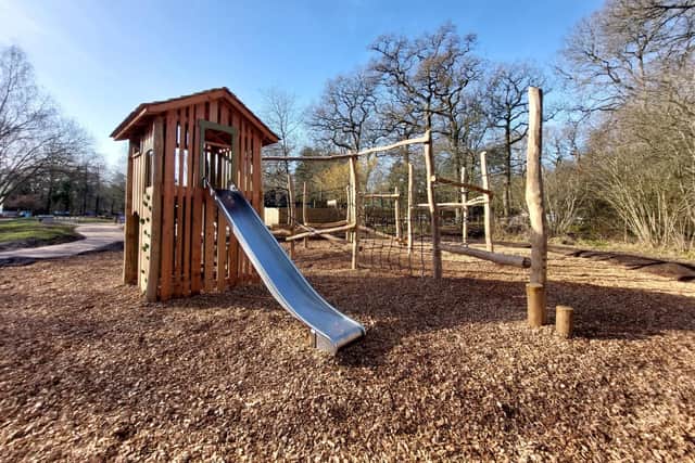 The refurbished play area at Salcey Forest has reopened. Photo: Forestry England.