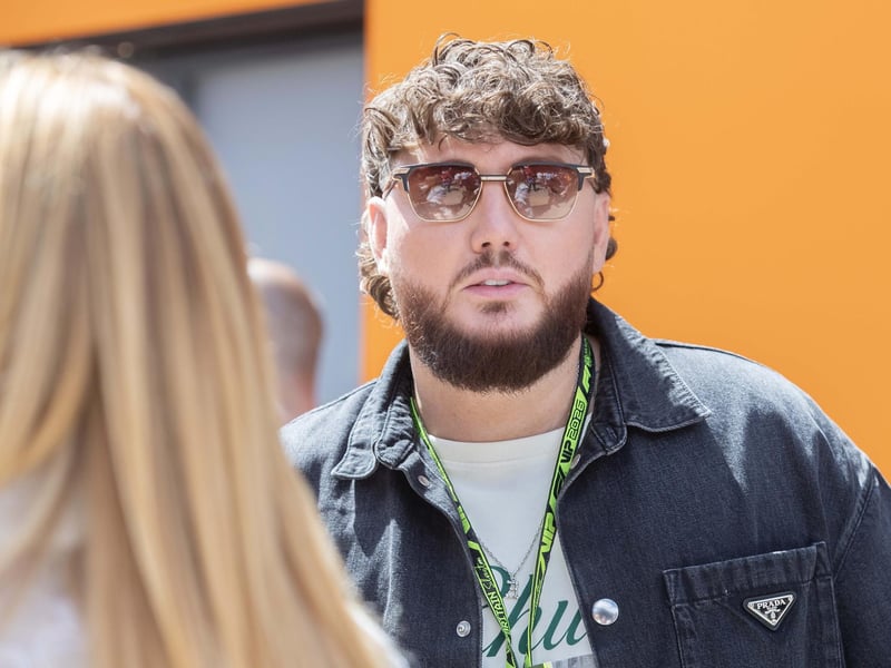 British singer-songwriter James Arthur, who headlined the British Grand Prix's Sunday evening concert.
