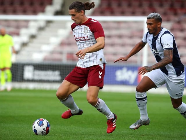 Midfielder Ben Fox helped Grimsby Town to promotion from the National League last season - he's now a Cobbler