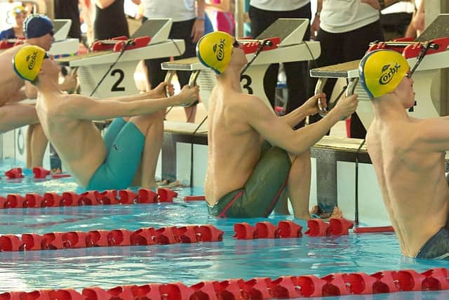 Getting ready for the Men's Backstroke