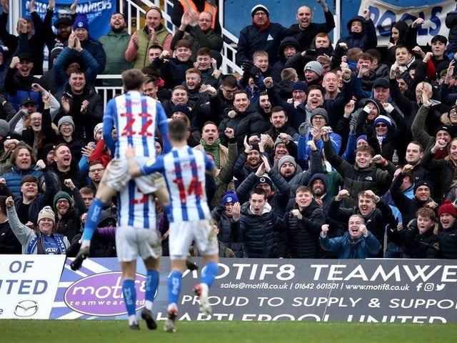 Hartlepools, as they were known at the time, lost 4–3 to Manchester United in an FA Cup tie in front of a record crowd of 17,426.