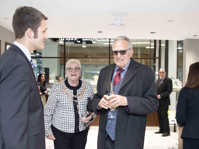 Branch manager Thomas Sinclair talking to the Mayor and Mayoress of Northampton. 
Thomas said: “When we first embarked on this project we wanted to create something truly special, underlining our commitment to Northampton town centre and giving our customers an unforgettable retail experience.
“We are thrilled with the results and we can’t wait to welcome back shoppers to see the new store for themselves."