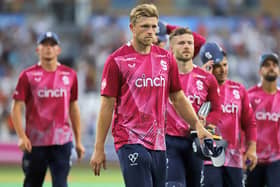 It was a bad night for David Willey and his team as they were well beaten by Somerset at Taunton (Picture: Peter Short)