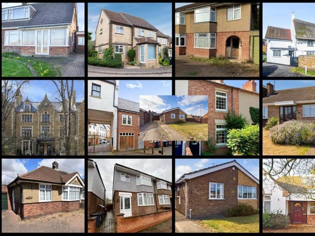 Some of the Northampton properties that have seen asking prices reduced by up to £65,000 in recent weeks