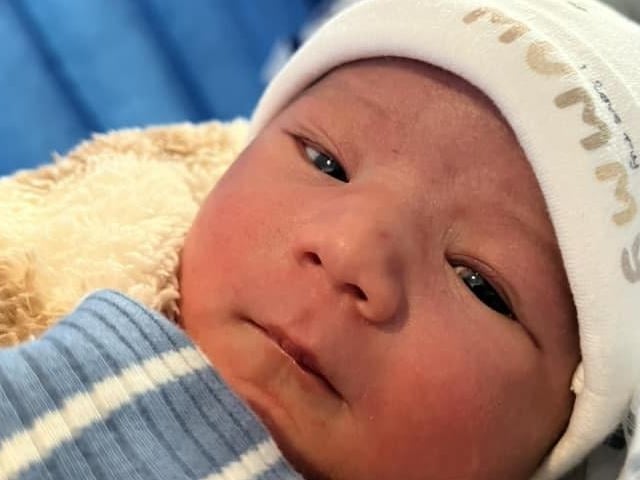 Luka Nuhi born at 12.57pm on September 14, at Northampton General Hospital, weighing 8lbs 2oz.