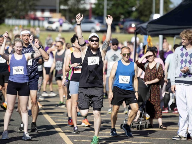 Hundreds of runners took part in the race on Sunday June 25, which started and finished at Sixfields stadium.
