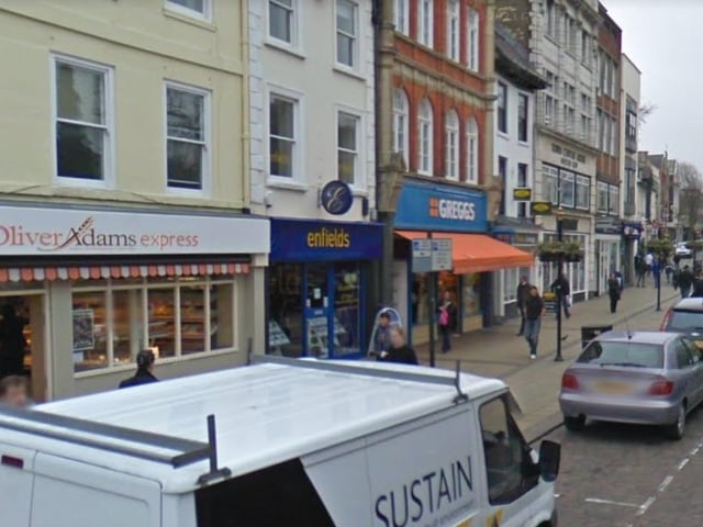 Mercer's Row. The former Oliver Adams bakery on the corner of Drum Lane and Mercer's Row.