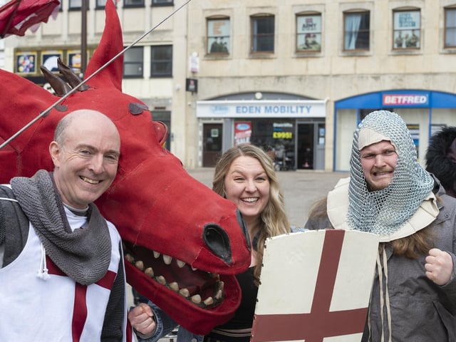 Northampton Town Council hosted a free St George's Day event on the Market Square on April 26, which included many family-friendly, fun activities.