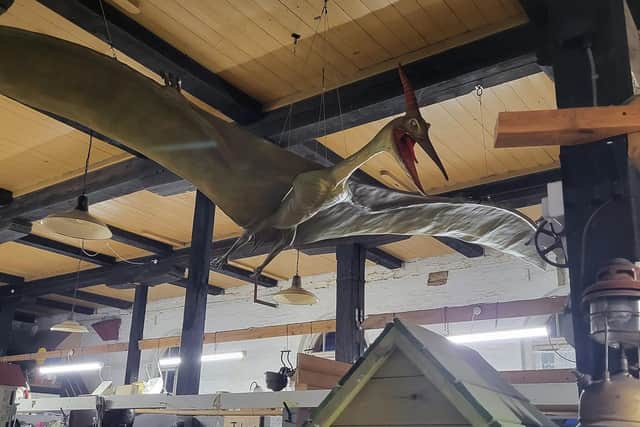 The Antiquarium houses more than 40 traders under one roof and is known for Petunia the pterodactyl – who is not for sale and hangs from the ceiling.