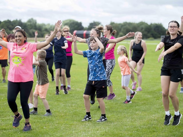 A family-friendly fun run, with water slides and obstacles, took place at Upton Country Park on Saturday (August 12) to raise funds for a Northampton charity.