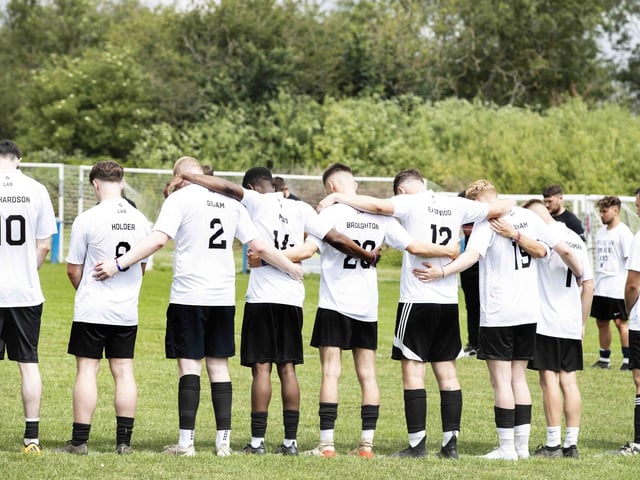 Hundreds gathered to remember 20-year-old Northampton amateur footballer Luke, who sadly died in January