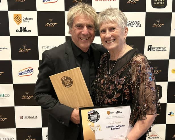 The business’ latest success is that their ‘Houghton Made Without Nitrates Ham’ earned them the title of Healthy Food and Wellbeing Producer of the year at the Weetabix Northamptonshire Food & Drink Awards 2026/27.