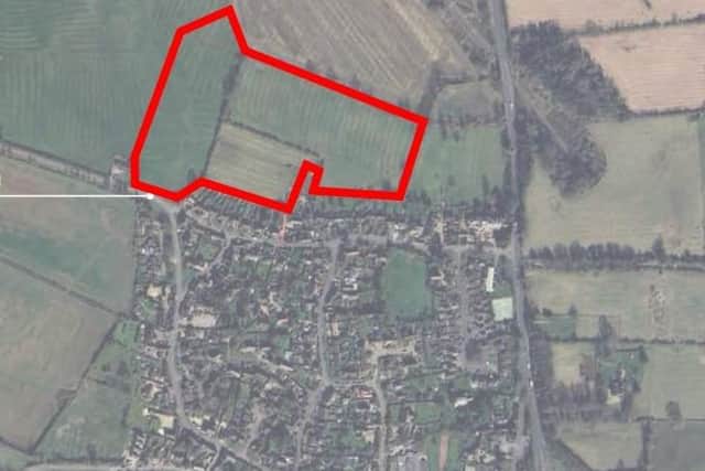A planning application has been submitted by Rainier Developments Ltd for a new housing development of up to 63 homes on land next to Kilsby.