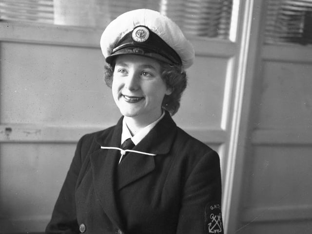 Petty officer of the GNTC at the Chron, Market Square, Northampton, October 18, 1960