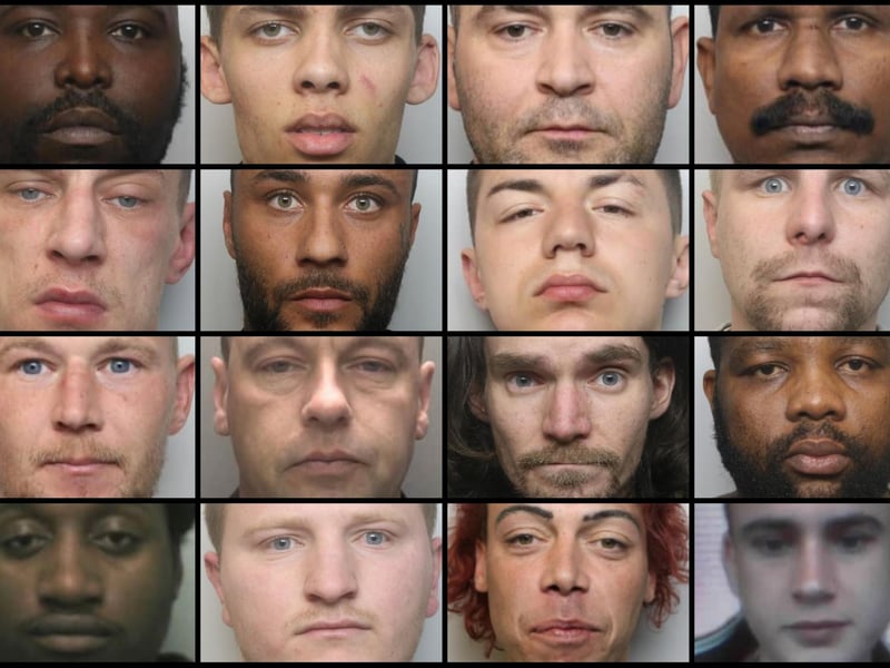 Faces of some of the offenders jailed during July 2023