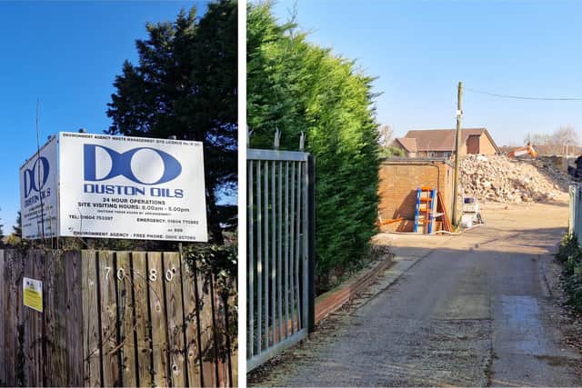 Duston Oils site in Port Road, Duston, which was recently demolished by its new owners, Enva. The 55-year-old business was a specialist in waste oil collection before its closure.