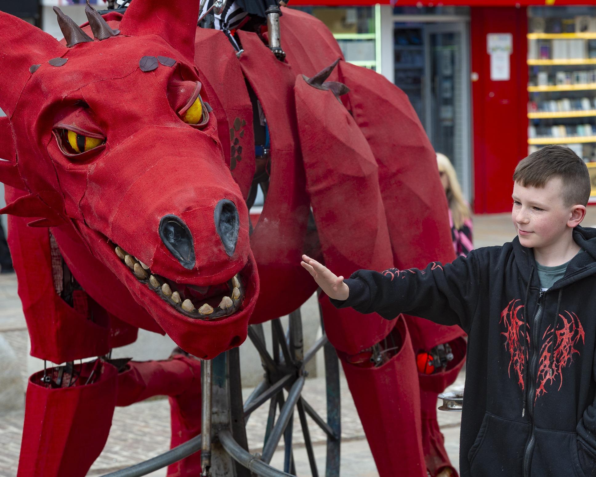 Northampton Town Council hosted a free St George's Day event on the Market Square on April 26, which included many family-friendly, fun activities.